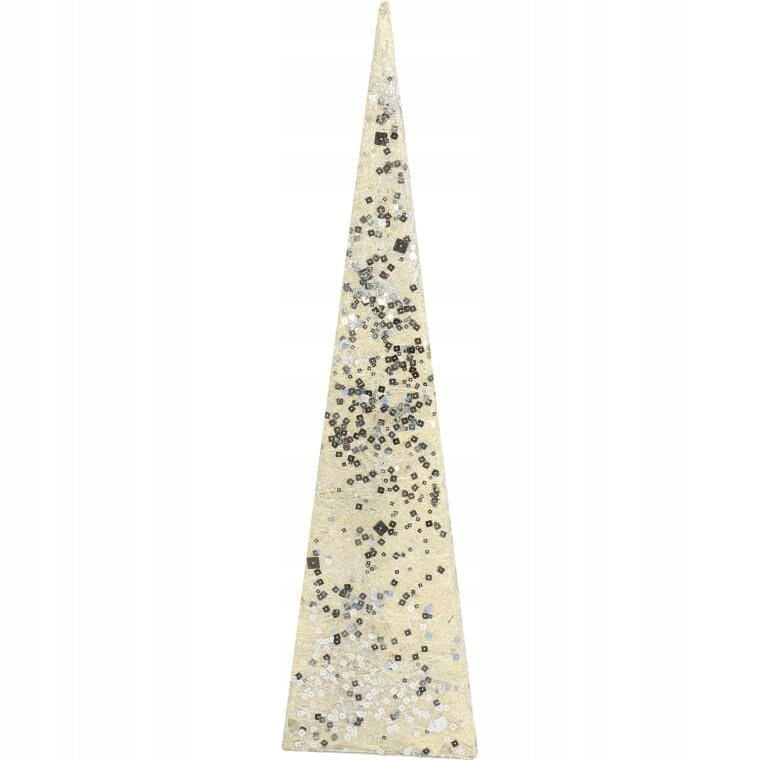 Balta kūginė sizalinė 60 cm eglutė Kalėdoms DEKORACIJA