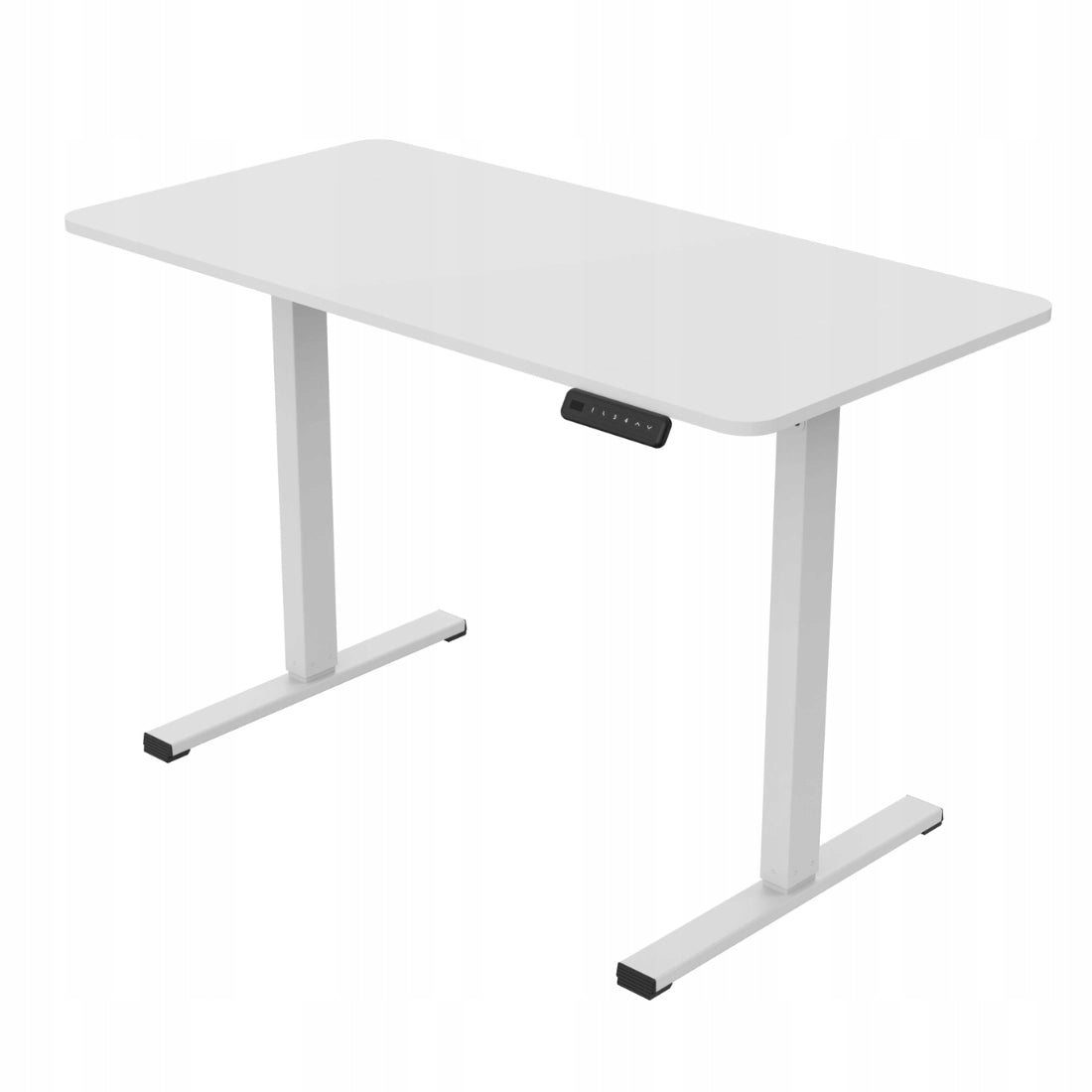 Elektrinis reguliuojamas rašomasis stalas 100x60 Spacetronik atminties funkcija baltas