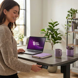 Elektrinis stalas su reguliuojamu aukščiu 100x60 Spacetronik, atminties funkcija, juodas