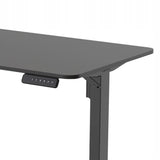 Elektrinis stalas su reguliuojamu aukščiu 100x60 Spacetronik, atminties funkcija, juodas