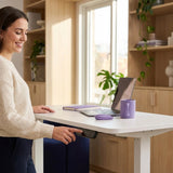 Elektrinis staliukas 120x60 Spacetronik su atmintimi, baltas