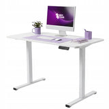 Elektrinis staliukas 120x60 Spacetronik su atmintimi, baltas