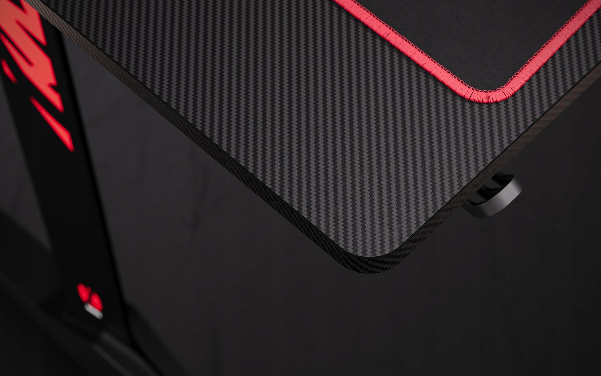 Mažas žaidimų stalas 100cm + laikikliai ir kilimėlis DIABLO X-MATE 1000 Juodas