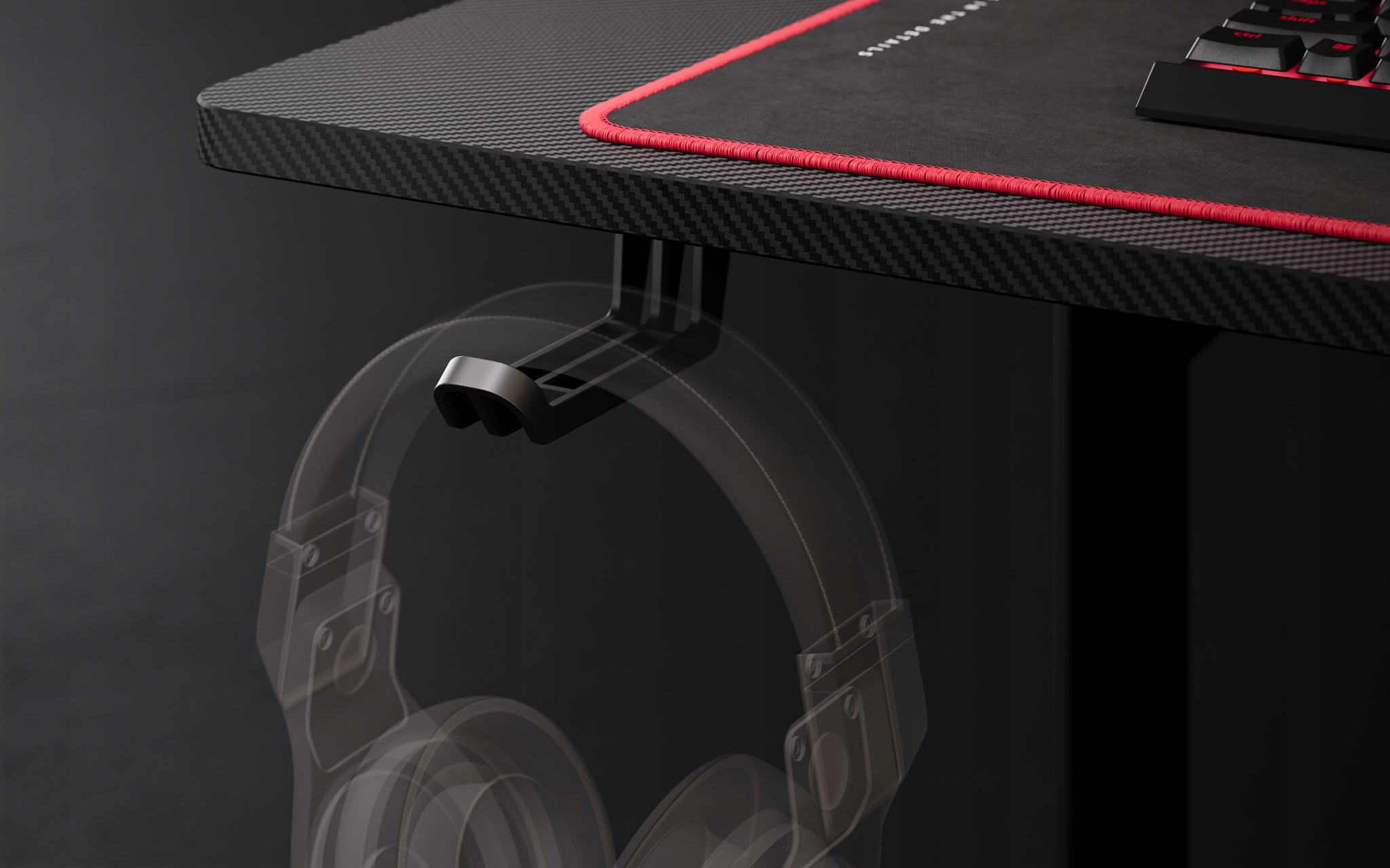 Mažas žaidimų stalas 100cm + laikikliai ir kilimėlis DIABLO X-MATE 1000 Juodas