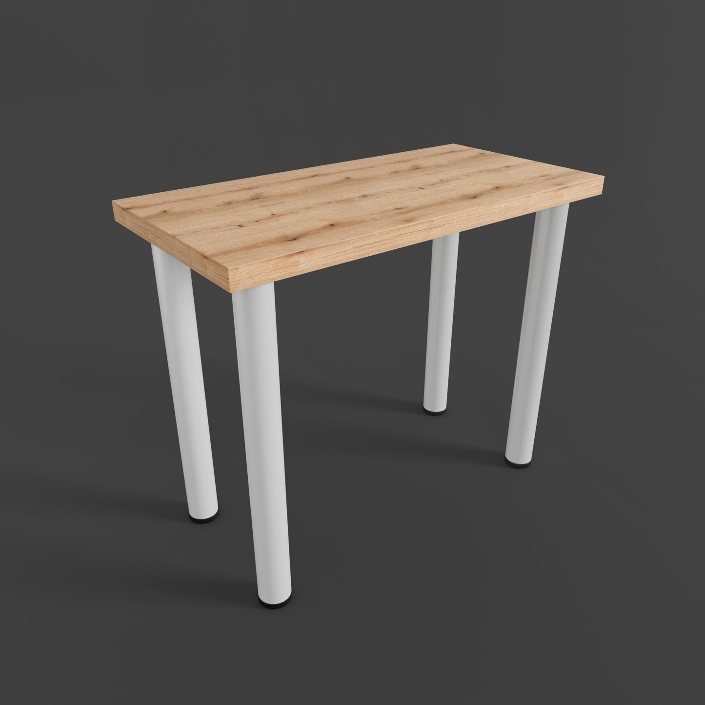 Lengvas pramoninis biuras LOFT MARCO GAME ROCK, ąžuolo „evoke“ stalviršis 80x40cm