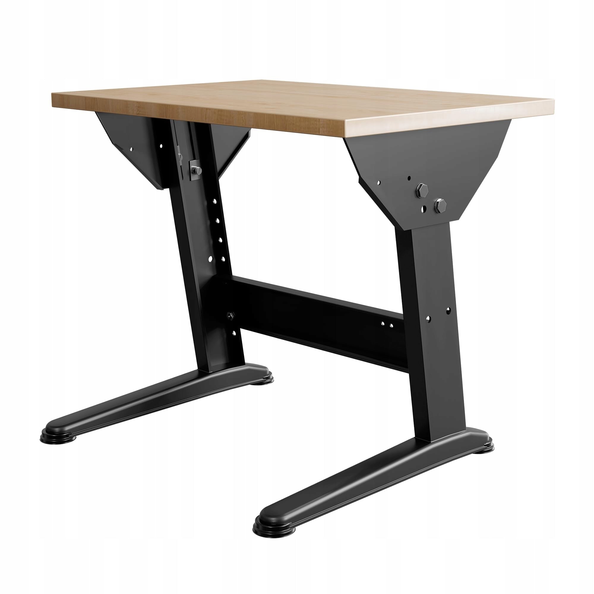 Reguliuojamas stalas biurui, dirbtuvems, studijai 695x500 Juoda/Klevas