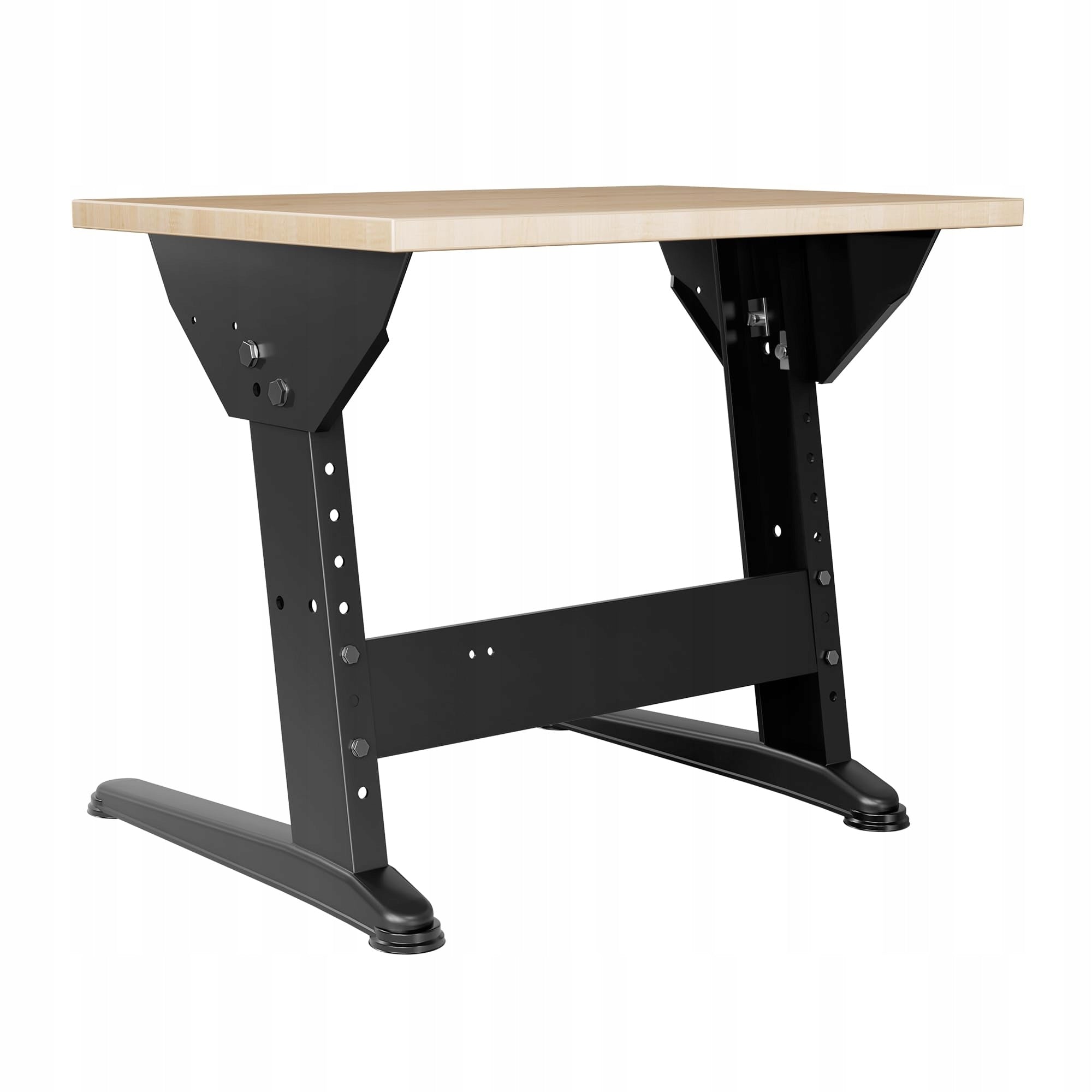 Reguliuojamas stalas biurui, dirbtuvems, studijai 695x500 Juoda/Klevas