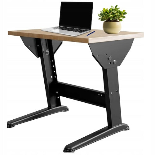 Reguliuojamas stalas biurui, dirbtuvems, studijai 695x500 Juoda/Klevas