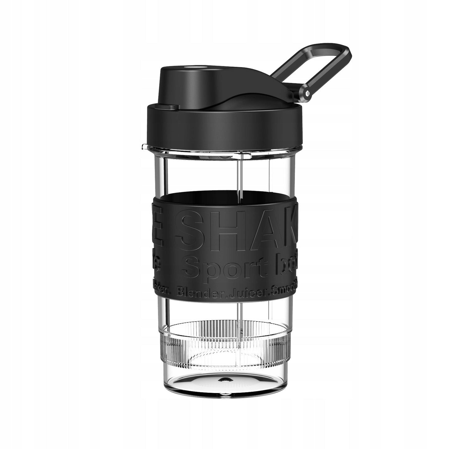 Virtuvinis stiklinis blenderis su 3 ąsotėliais, smulkintuvu, sulčiaspaude ir ledo smulkinimo funkcija