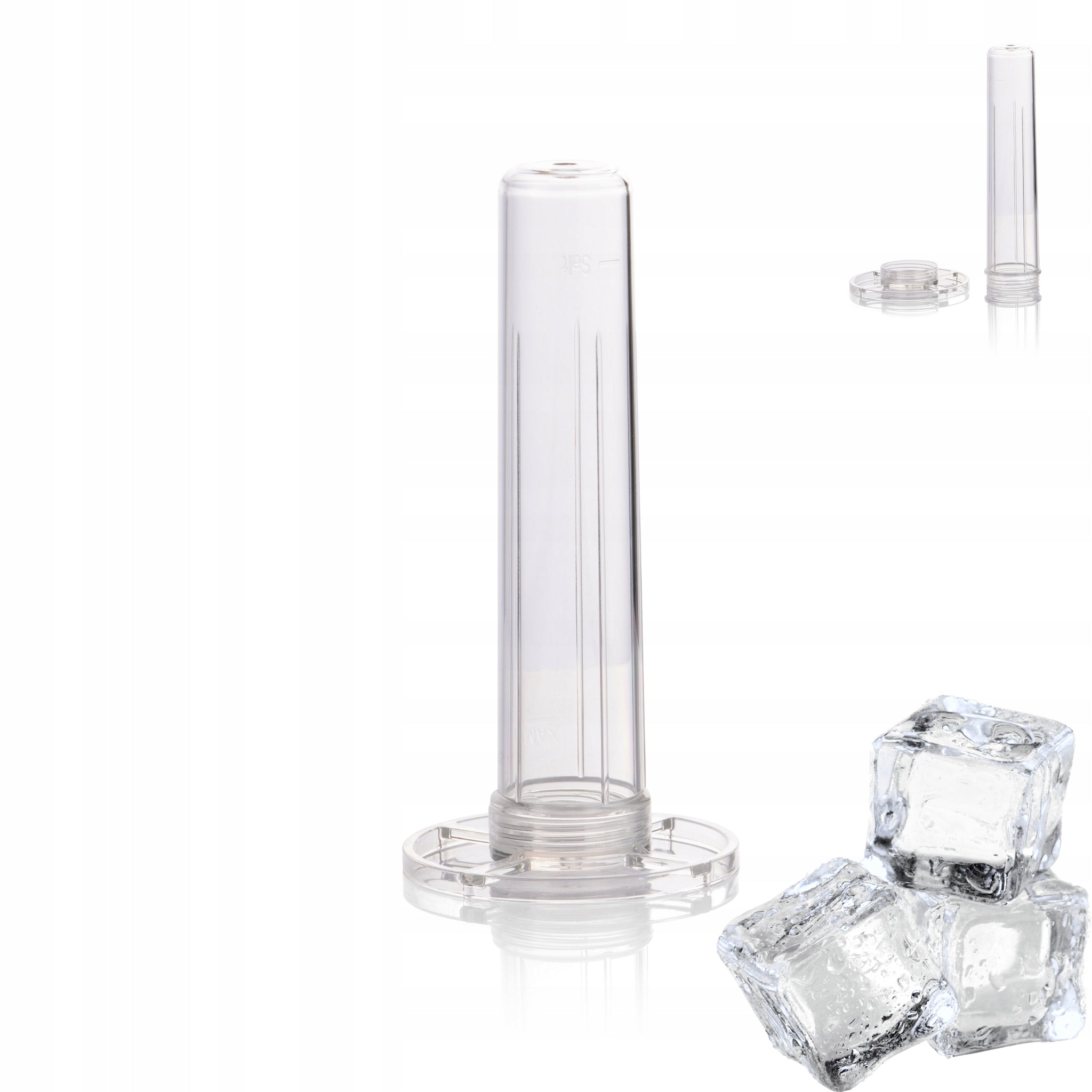 Virtuvinis stiklinis blenderis su 3 ąsotėliais, smulkintuvu, sulčiaspaude ir ledo smulkinimo funkcija