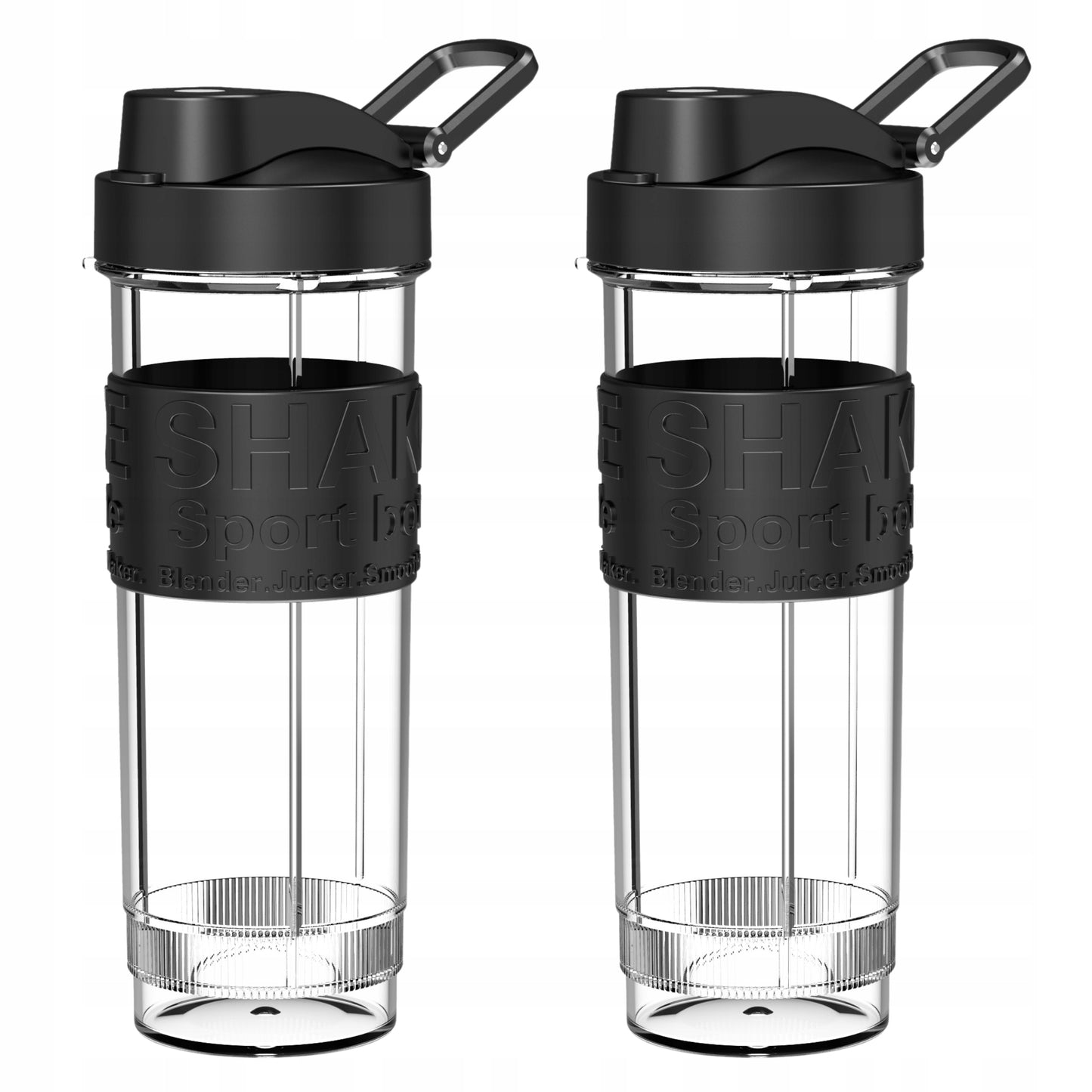 Virtuvinis stiklinis blenderis su 3 ąsotėliais, smulkintuvu, sulčiaspaude ir ledo smulkinimo funkcija