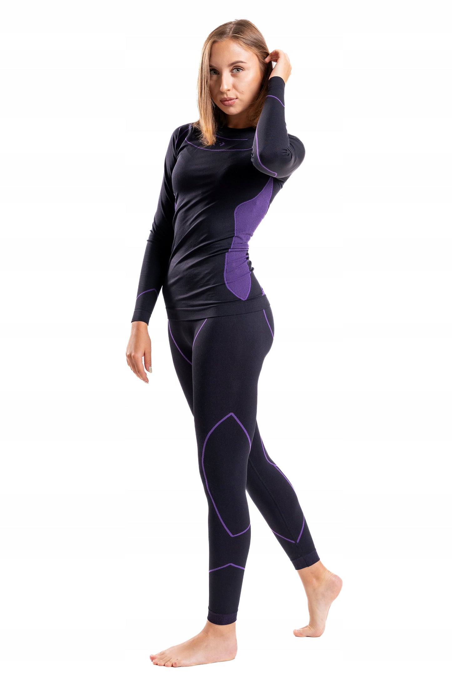 Termoaktyviniai moteriški marškiniai, šilta apranga, besiūliai termo apatiniai drabužiai, XL dydis, MORAJ