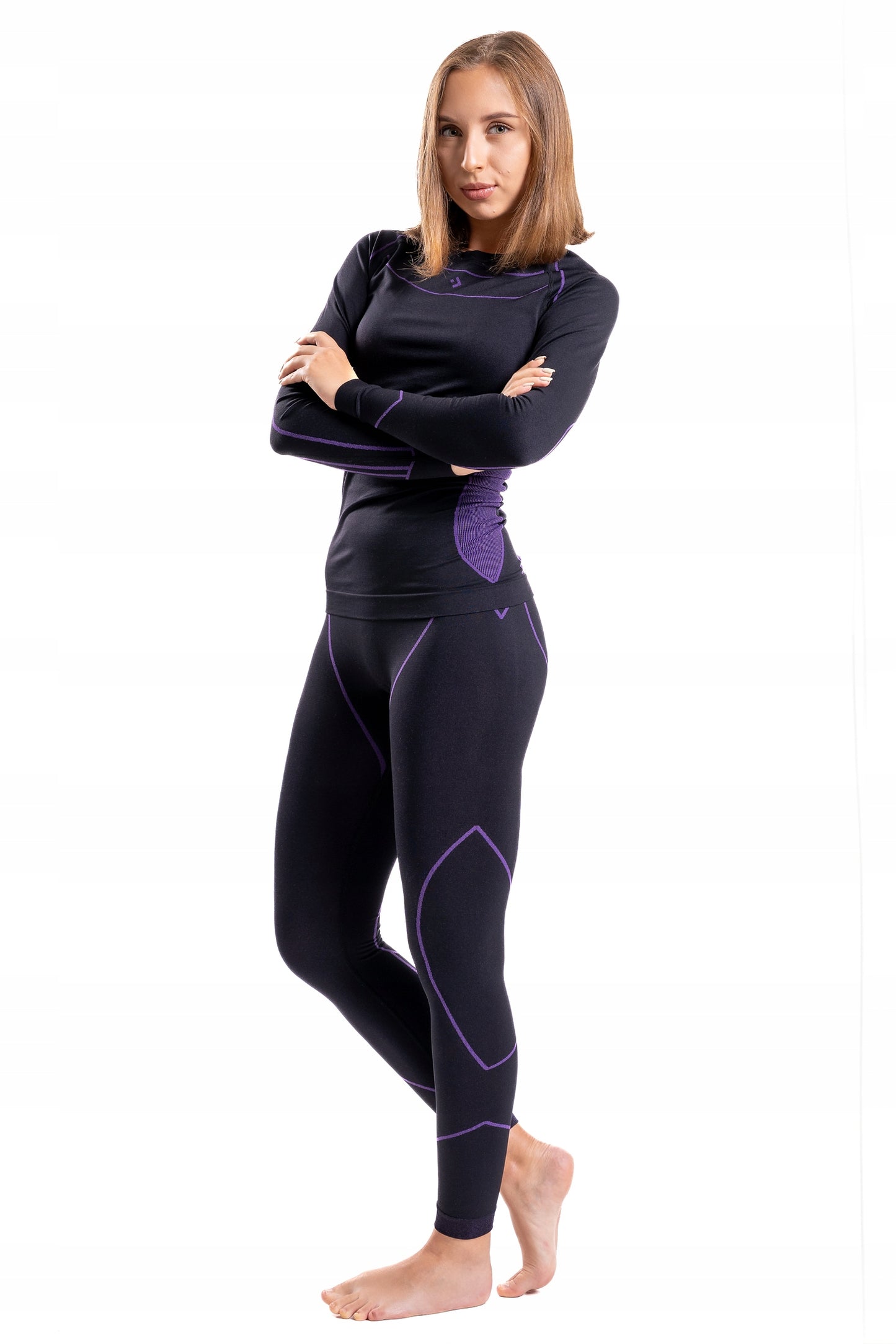 Termoaktyviniai moteriški marškiniai, šilta apranga, besiūliai termo apatiniai drabužiai, XL dydis, MORAJ