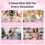 Puokštė, rožinės rožės ir gvazdikai – gėlės ypatingoms progoms, malonus kvapas