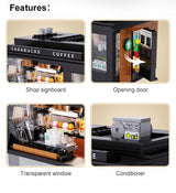 CaDA Kavinė CADABUCKS COFFEE HOUSE LED 768 det. Dovanai + LED rinkinys