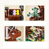 CADA Konstrukcinės kaladėlės 4in1 Keturi metų laikai, Didelis namelis ant medžio su LED, 1155 detalės