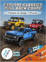 CADA STATYBINIAI BLOKELIAI VISUREIGIS AUTOMOBILIS OFF-ROADER SU ATGAL TRAUKIAMU VARIKLIU 390 EL.