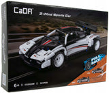 CADA Sportinis automobilis lenktyninis automobilis su Z-WIND atsukimo mechanizmu, 321 detalė