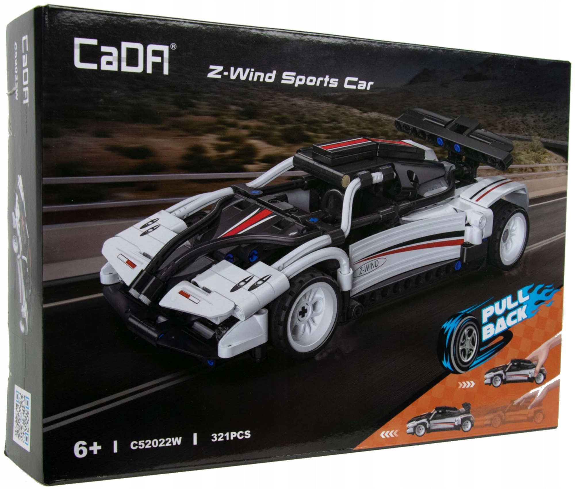 CADA Sportinis automobilis lenktyninis automobilis su Z-WIND atsukimo mechanizmu, 321 detalė