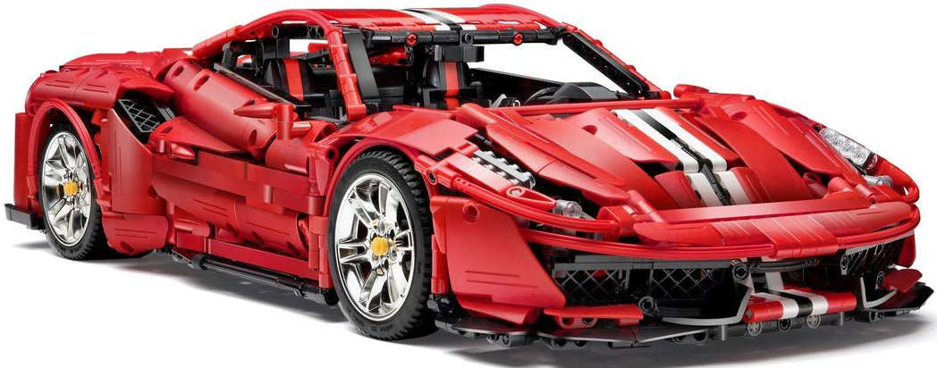 CADA Statybiniai blokeliai SUPER SPORTINIS LENKTYNINIS AUTOMOBILIS 52 cm, 3236 dalys