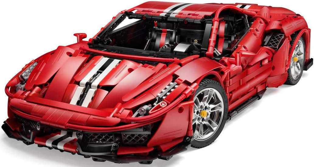 CADA Statybiniai blokeliai SUPER SPORTINIS LENKTYNINIS AUTOMOBILIS 52 cm, 3236 dalys