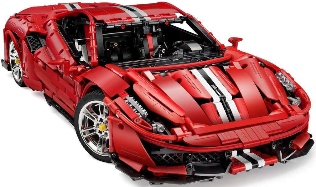 CADA Statybiniai blokeliai SUPER SPORTINIS LENKTYNINIS AUTOMOBILIS 52 cm, 3236 dalys