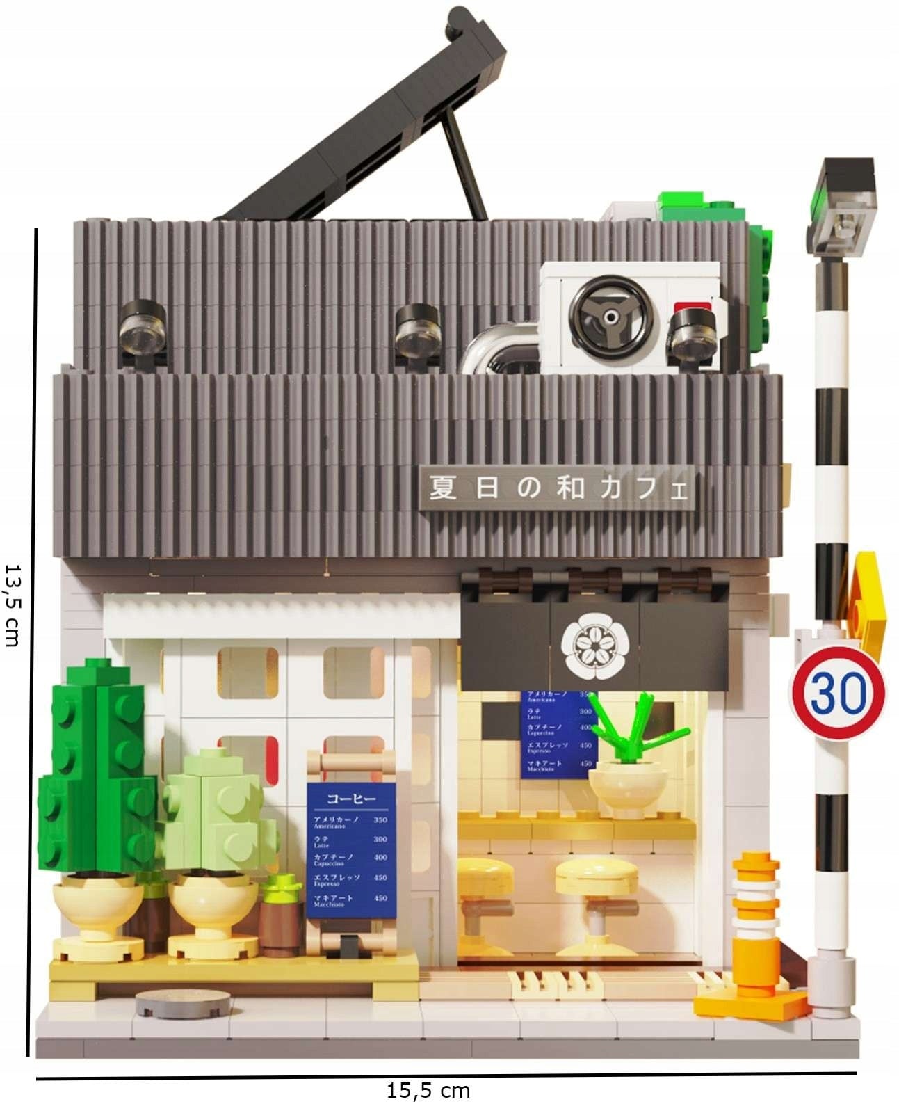 CADA Statybinių kaladėlių rinkinys Japonijos vasaros kavinė "Summer Breeze" Japonijos serija 1116 det.