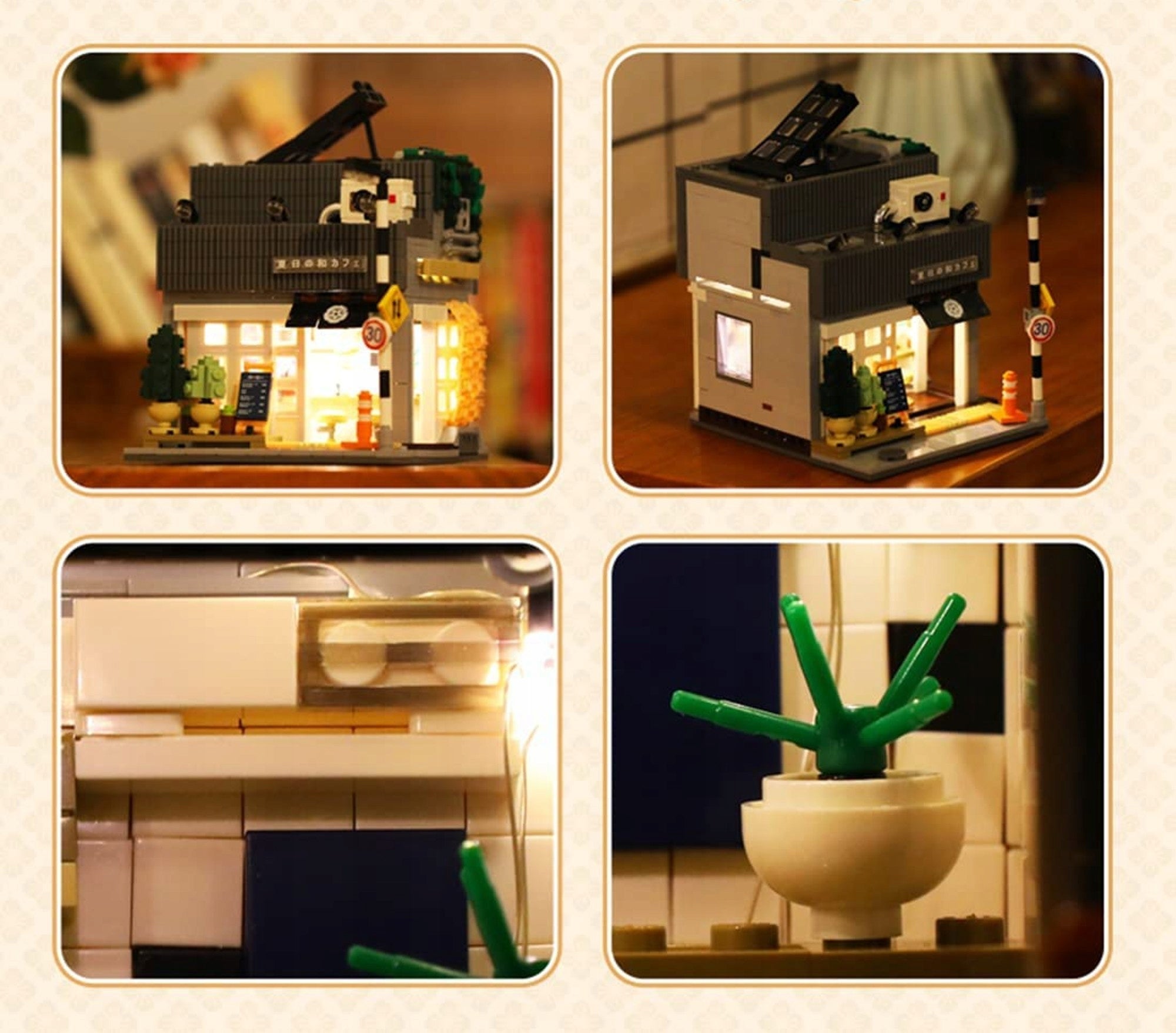 CADA Statybinių kaladėlių rinkinys Japonijos vasaros kavinė "Summer Breeze" Japonijos serija 1116 det.