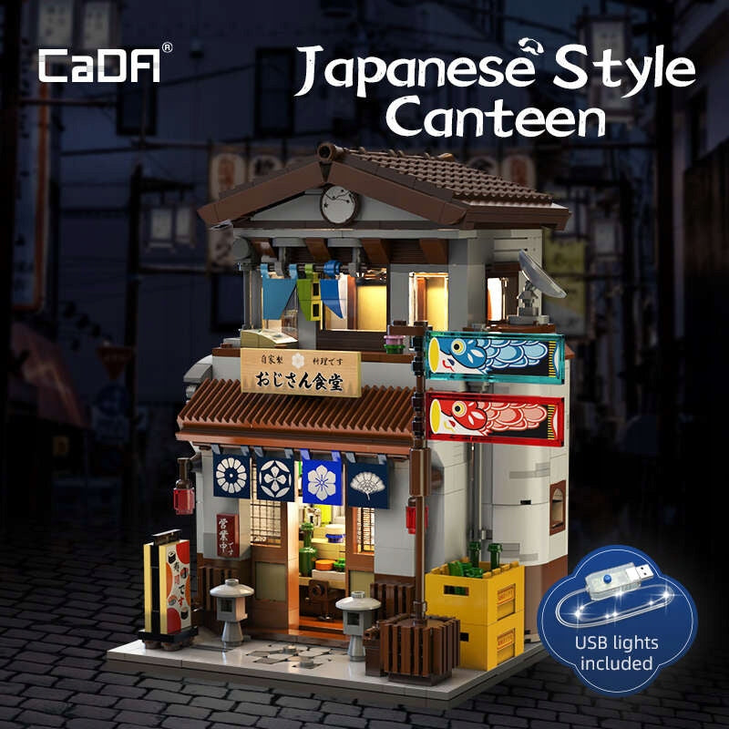 CADA Konstrukciniai blokeliai Japonų restoranas 861 detalės + LED