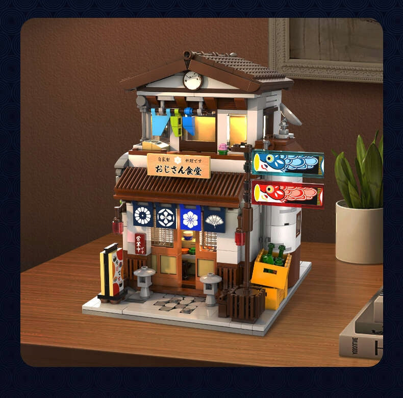 CADA Konstrukciniai blokeliai Japonų restoranas 861 detalės + LED