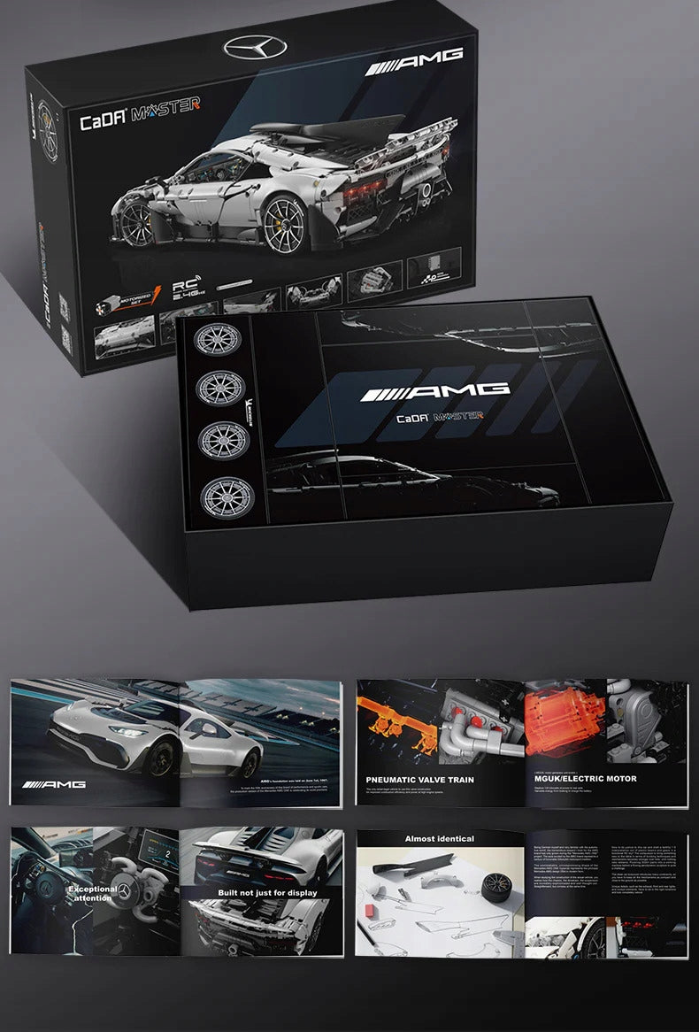 CADA Konstruktorius MERCEDES AMG ONE sportinis automobilis 3295 detalės su RC valdymu +LED