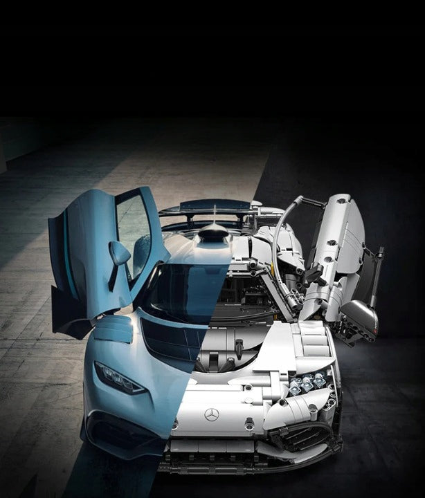 CADA Konstruktorius MERCEDES AMG ONE sportinis automobilis 3295 detalės su RC valdymu +LED