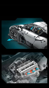 CADA Konstruktorius MERCEDES AMG ONE sportinis automobilis 3295 detalės su RC valdymu +LED