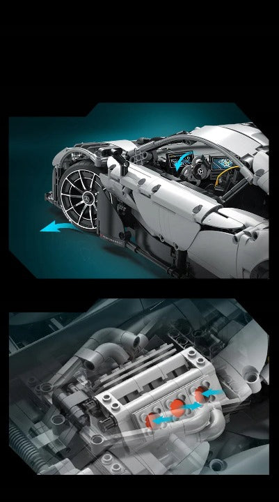 CADA Konstruktorius MERCEDES AMG ONE sportinis automobilis 3295 detalės su RC valdymu +LED