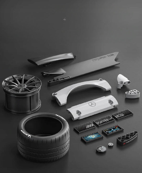 CADA Konstruktorius MERCEDES AMG ONE sportinis automobilis 3295 detalės su RC valdymu +LED