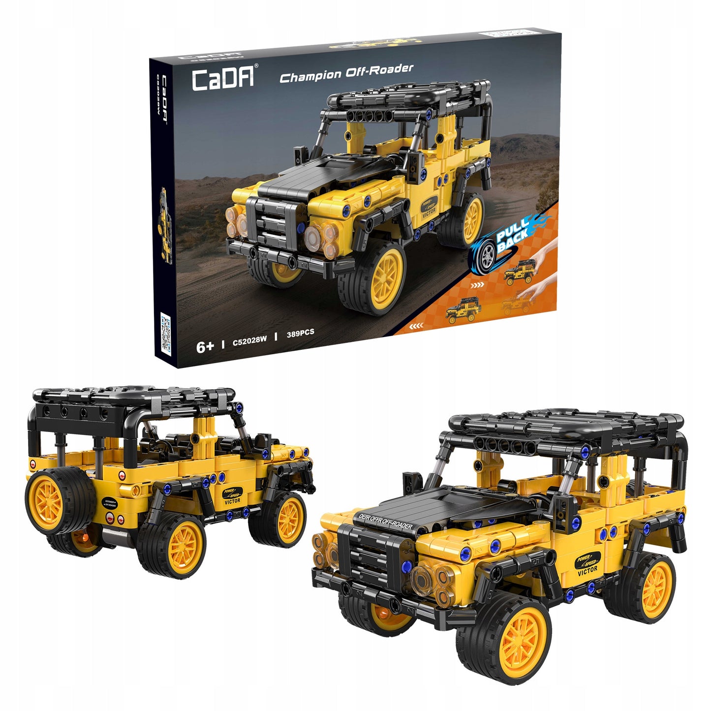 CADA Konstruktorius visureigis automobilis su atgal traukiamu varikliu 389 el.