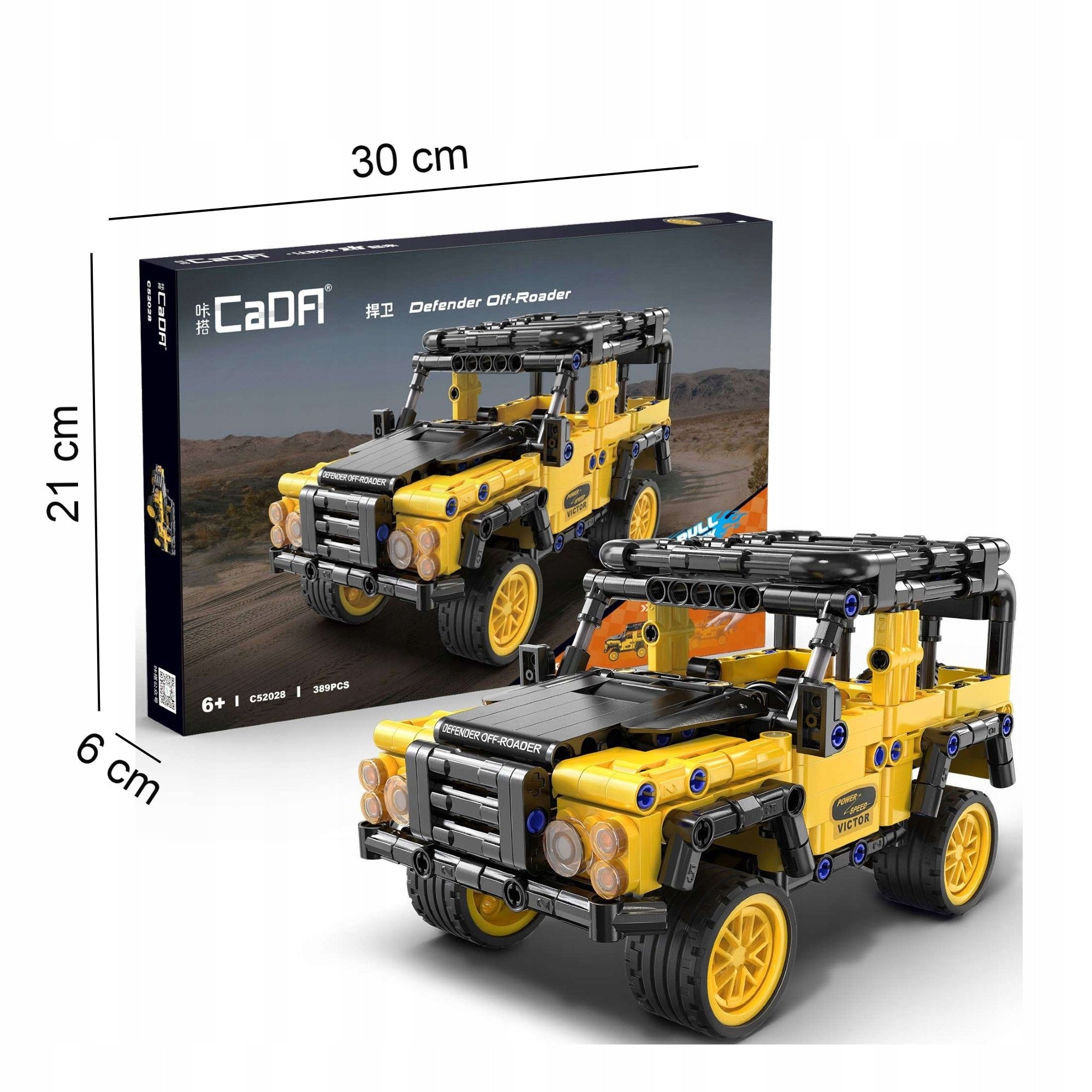 CADA Konstruktorius visureigis automobilis su atgal traukiamu varikliu 389 el.