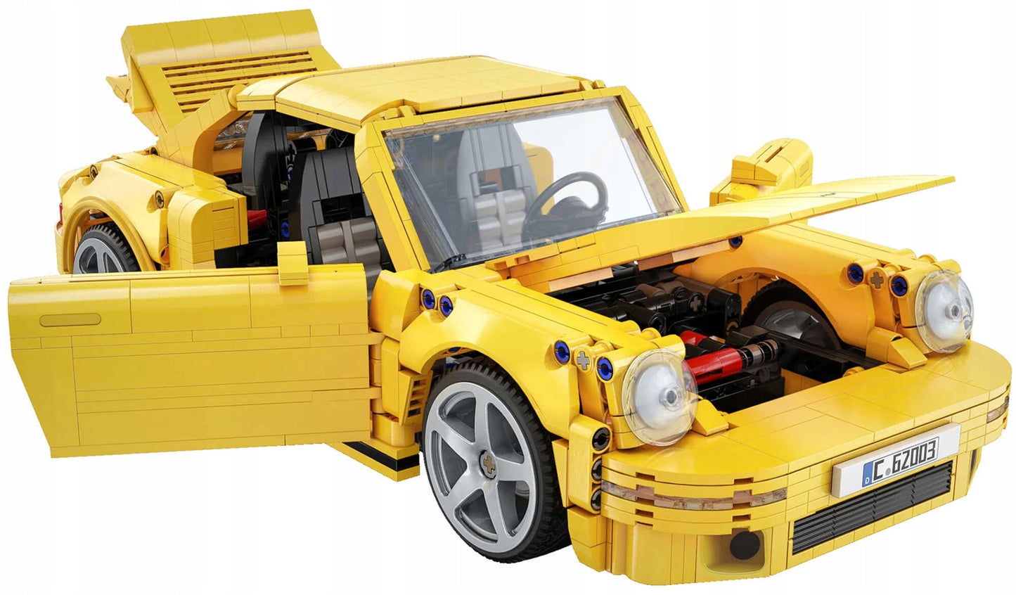 CADA Statybinės detalės Sportinis automobilis RUF CTR YELLOWBIRD 1515 detalių Skalė 1:8