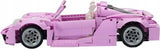 CADA konstruktoriaus automobilis kabrioletas rožinis 37 cm didelis auto kabrioletas transporto priemonė 1181 el.