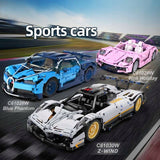 CADA konstruktoriaus automobilis kabrioletas rožinis 37 cm didelis auto kabrioletas transporto priemonė 1181 el.