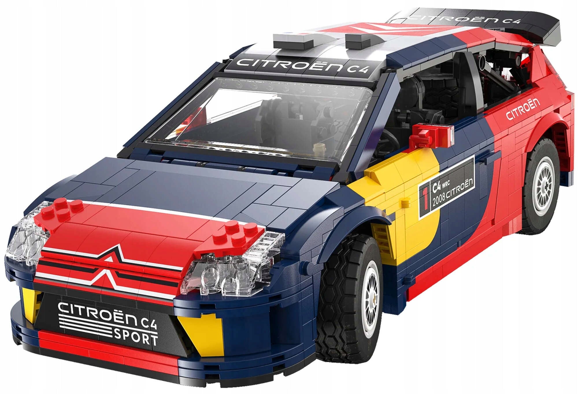 CADA KONSTRUKTORIUS AUTOMOBILIO MODELIS CITROEN C4 WRC 2008 1569 ELEMENTŲ