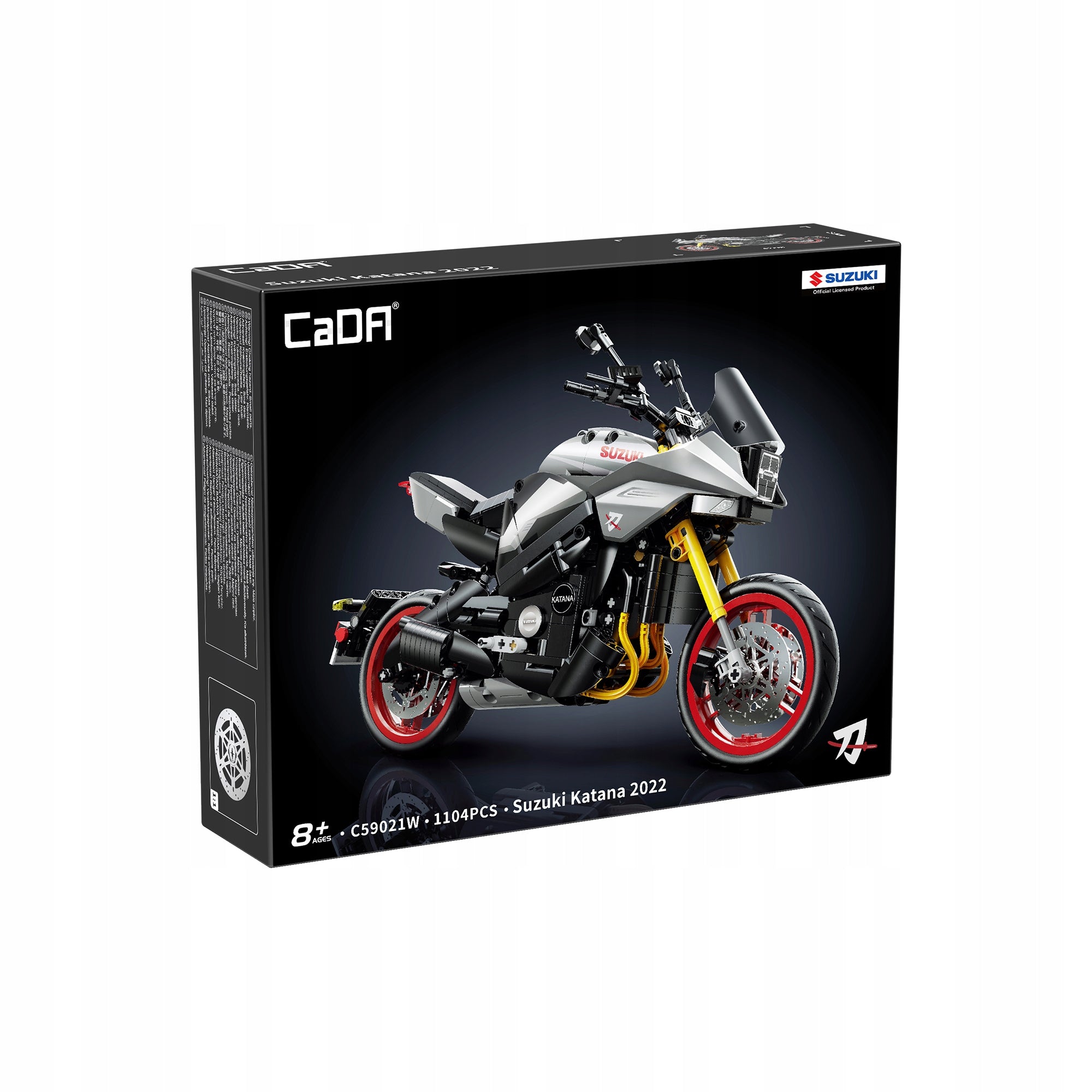 CADA Konstruktorius SUZUKI KATANA Motoras Motociklas Samurajus 1104 Detalės Dovanai