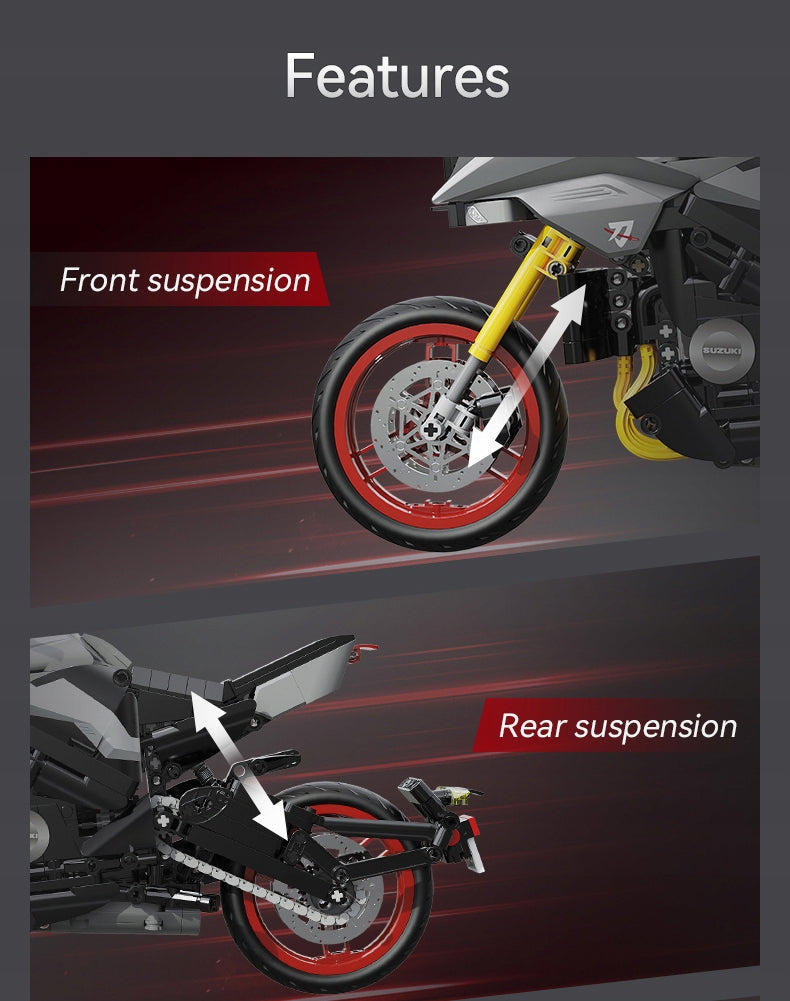 CADA Konstruktorius SUZUKI KATANA Motoras Motociklas Samurajus 1104 Detalės Dovanai