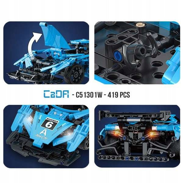 CADA TECHNIC Sportinio Automobilio HELIOS Detalės Nuotoliniu Būdu Valdomos RC 419 El. + BT