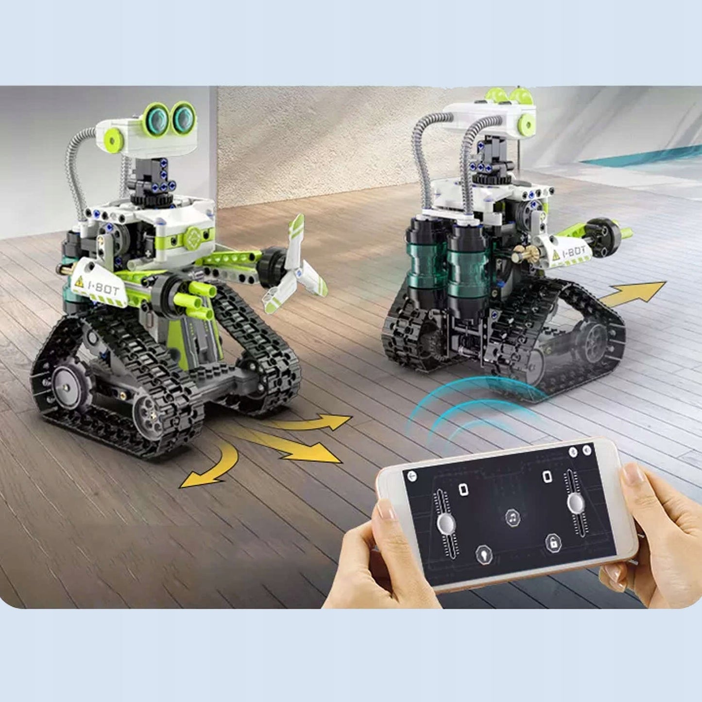 CADA TECHNIC programuojamas robotas I.BOT — 434 dalių, valdomas su LED
