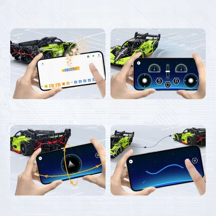 CADA TECHNIC Nuotoliniu būdu valdomas sportinis automobilis EMERALD RC Dvigubo režimo