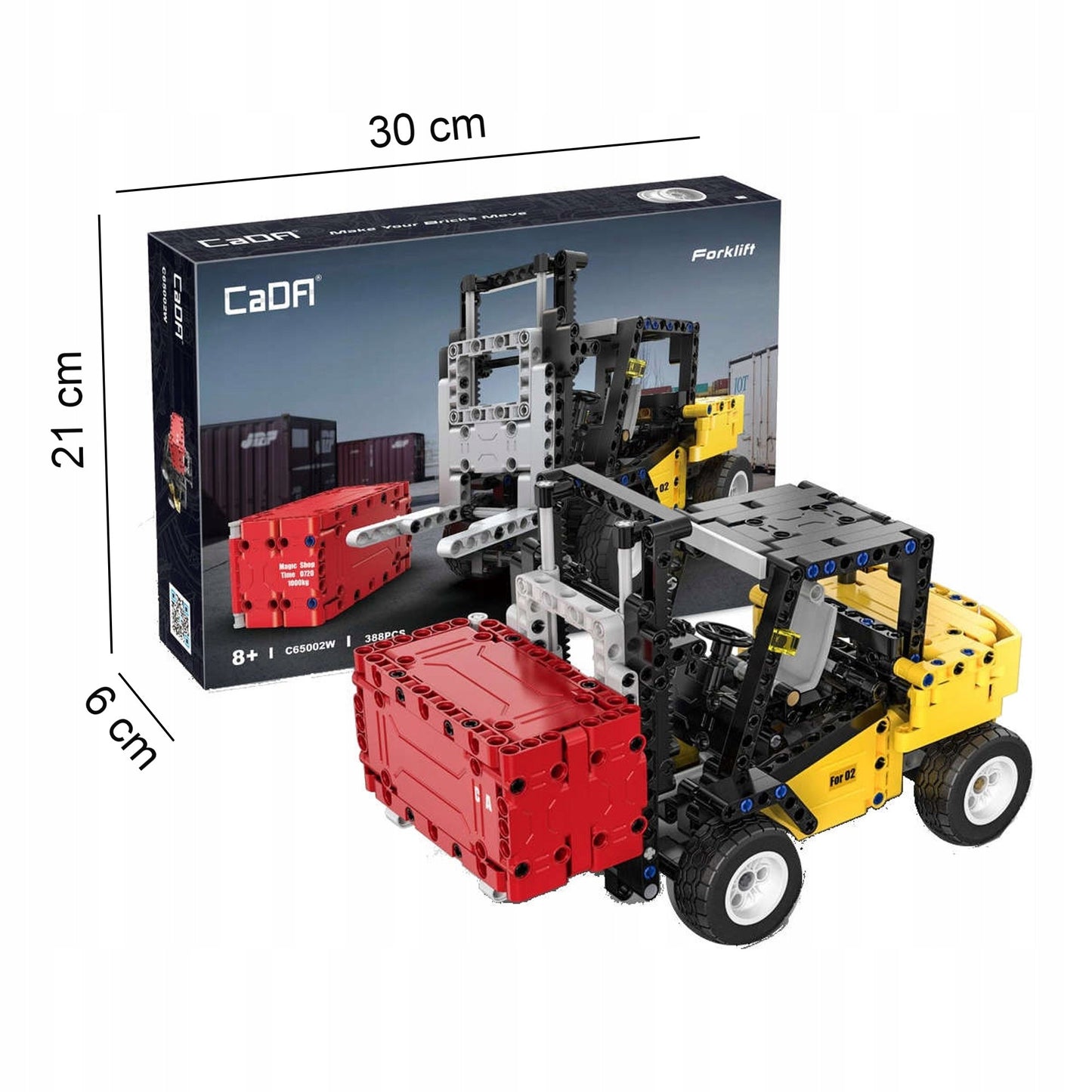 CADA ŠAKINIS KRAUTUVAS IR KONTEINERIS KONSTRUKTORIUS 388 ELEMENTAI