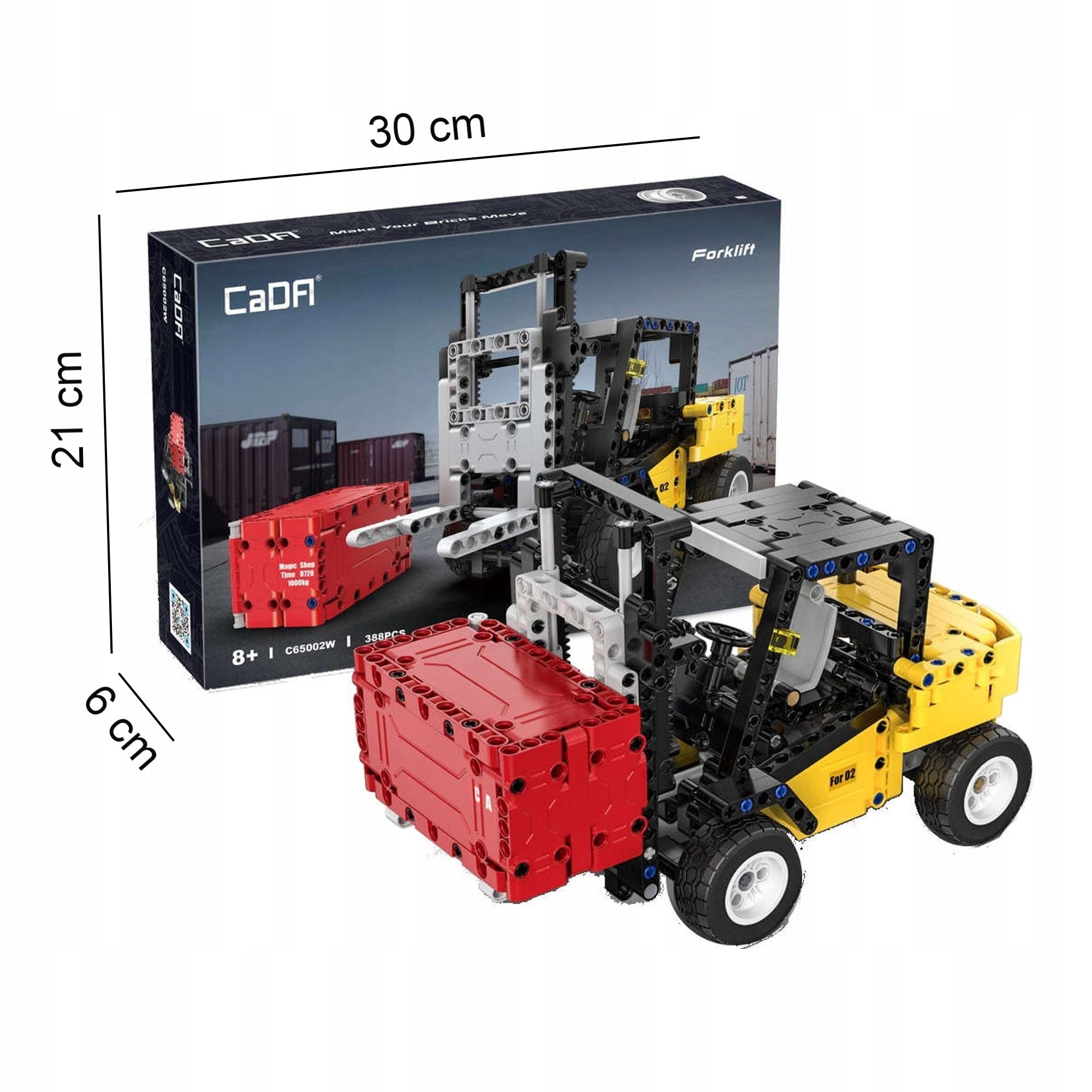 CADA ŠAKINIS KRAUTUVAS IR KONTEINERIS KONSTRUKTORIUS 388 ELEMENTAI