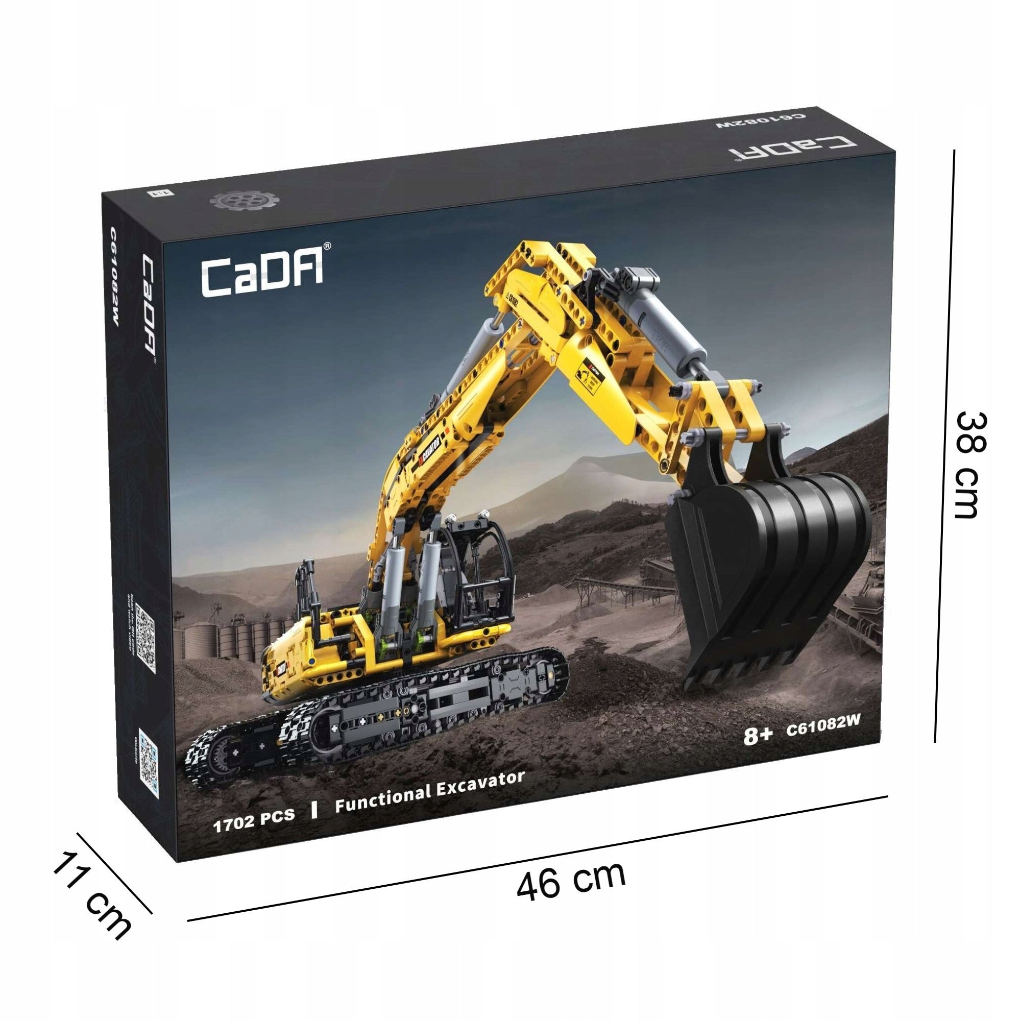 CaDA RADIOWALDOMAS DIDELIS EKSKAVATORIUS STATYBŲ TRANSPORTAS SU VARIKLIU 1702 EL