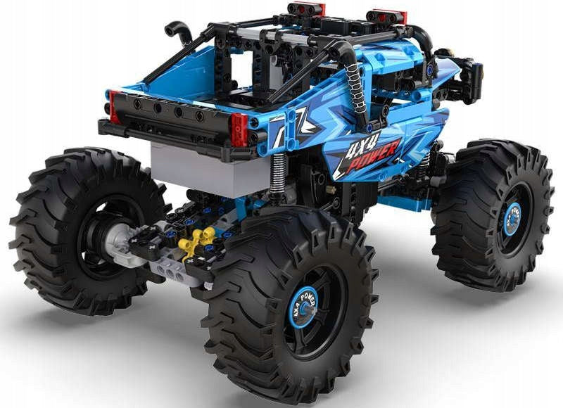 CaDA statybiniai blokeliai, nuotoliniu būdu valdomas amerikietiškas MONSTER TRUCK, 4x4, 699 el., LED